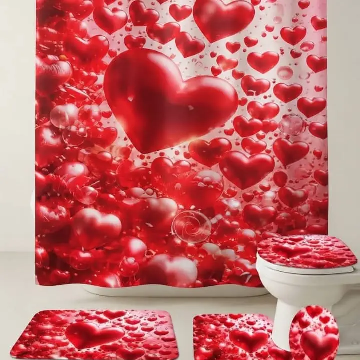 Set de baño 4 piezas 3D — imagen 1