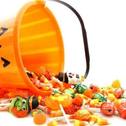 Cubo plástico grande de Calabaza para decoración de Halloween — imagen 2