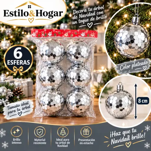 Esferas 8 cm — imagen 1