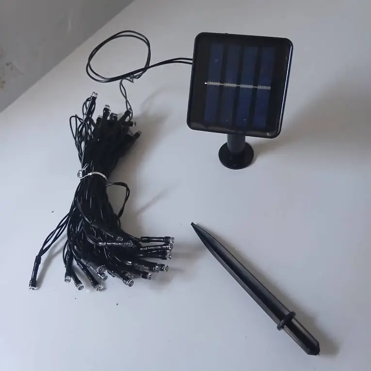 Luces para arbolito con panel solar — imagen 2