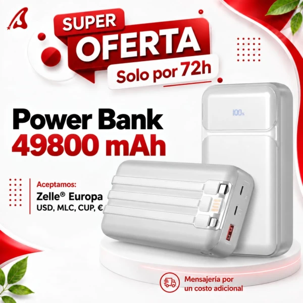 Power BANK (49800 mAh)'s foto | Yiyi Shop |  BizneCubano