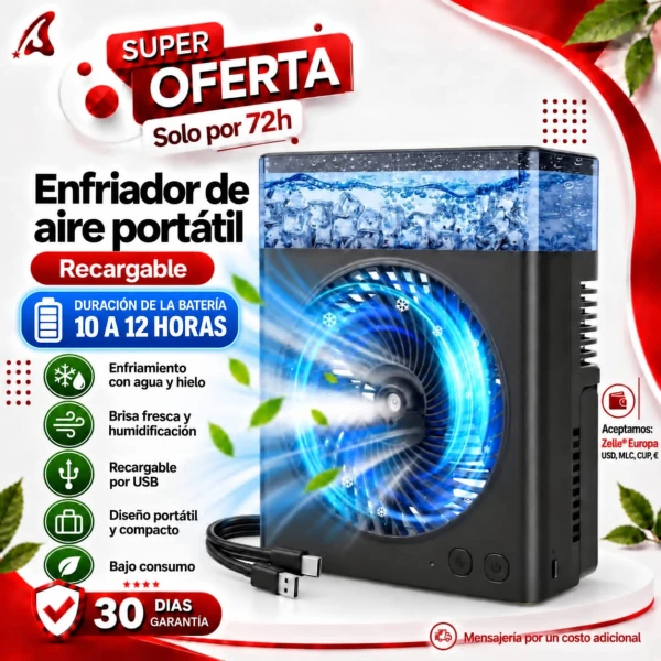 Ventilador Recargable enfriador de aire's foto | Yiyi Shop |  BizneCubano