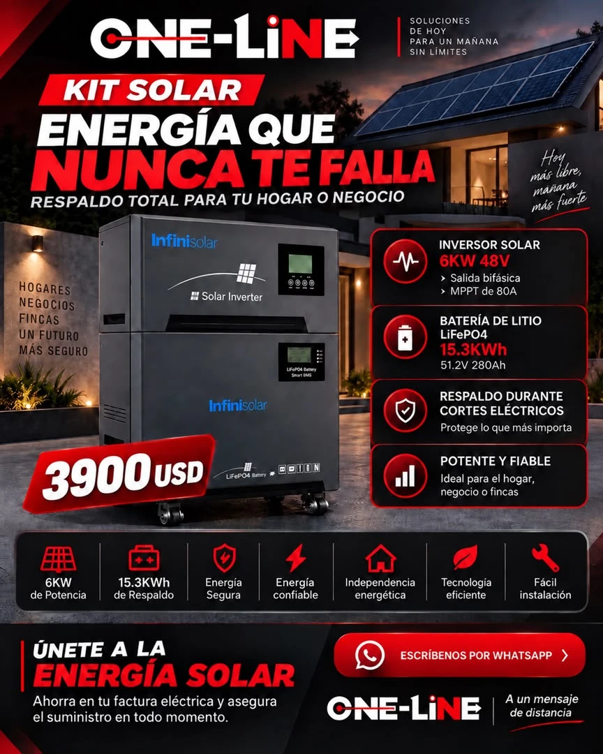 KIT Solar con inversor 6kW's foto | Yiyi Shop |  BizneCubano