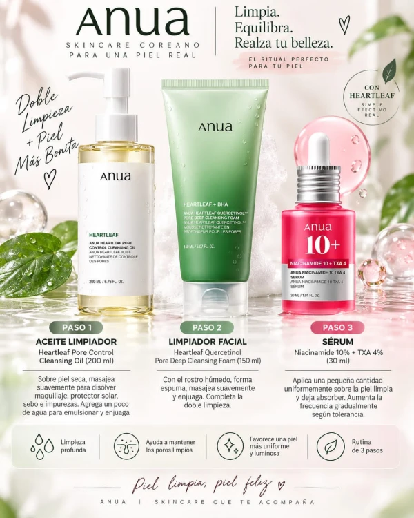 Set limpiador facial con niacinamida ANUA's foto | Yiyi Shop |  BizneCubano