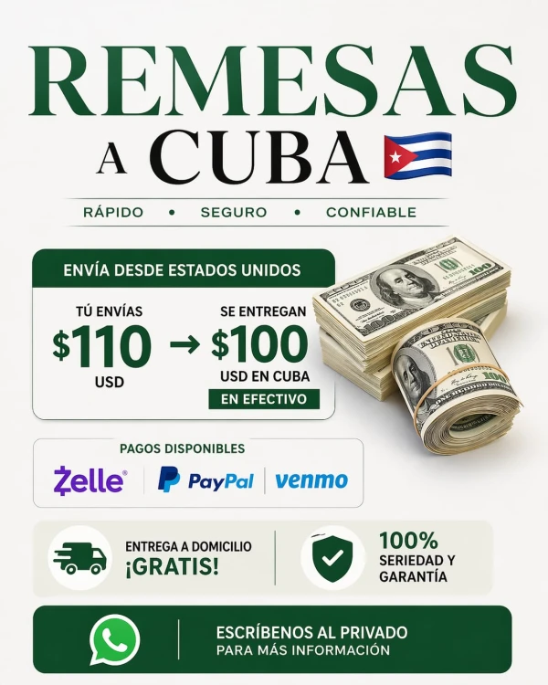 Remesas hacia CUBA desde EEUU's foto | Yiyi Shop |  BizneCubano