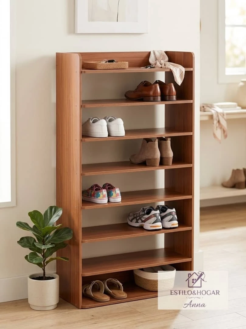 Zapatera de Madera (8 niveles)'s foto | Yiyi Shop |  BizneCubano