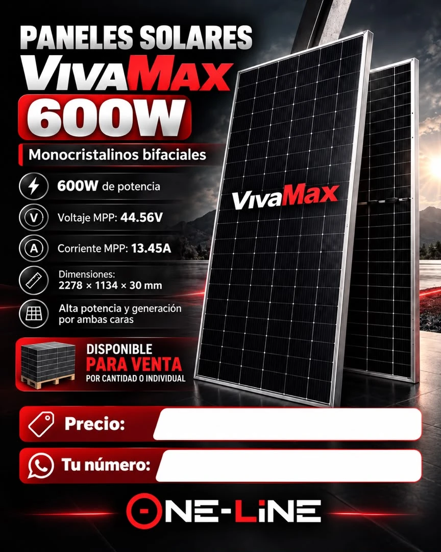 Paneles Solares VIVAMAX 600w's foto | Yiyi Shop |  BizneCubano