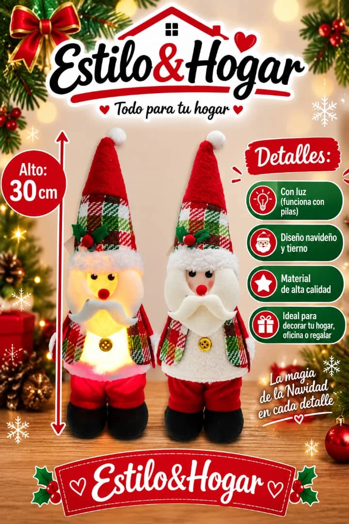 Papá Noel con luz's foto | Yiyi Shop |  BizneCubano