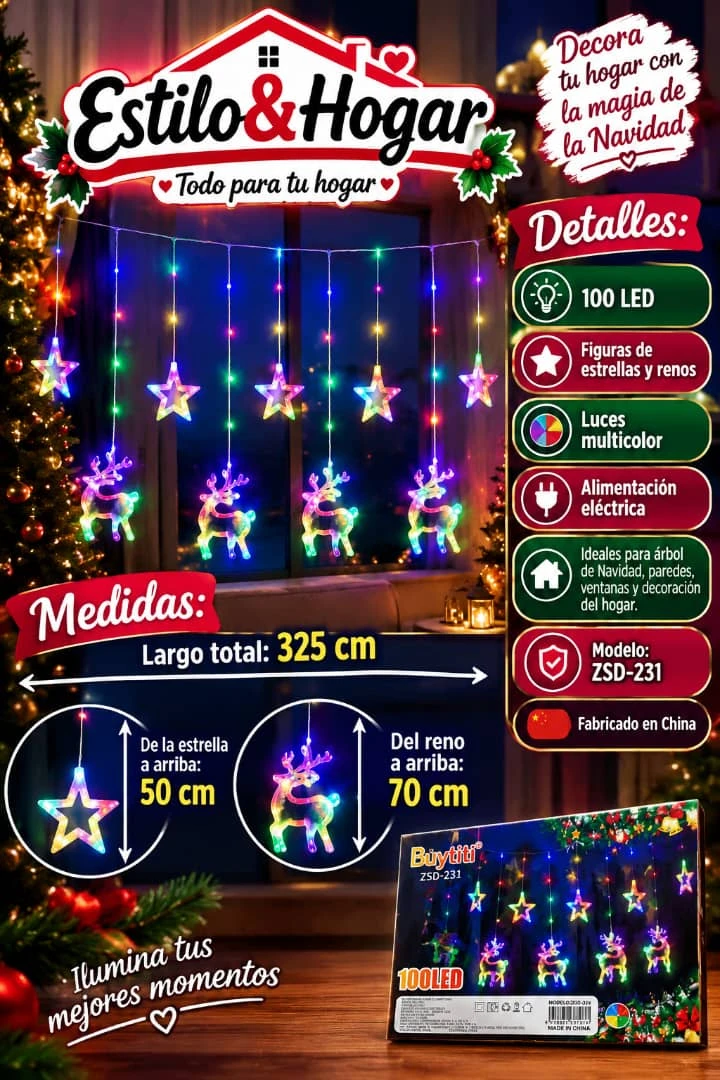 Cortinas navideñas's foto | Yiyi Shop |  BizneCubano