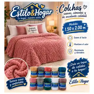 Colchas antialérgicas matrimoniales miniatura 1