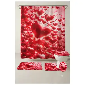 Set de baño 4 piezas 3D miniatura 1
