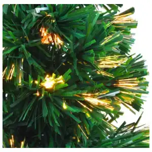 Árbol de navidad de 50cm con Luces de Fibra incorporada y estrella miniatura 2